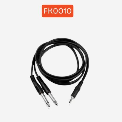 3.5 MM STEREO - 2 X 6.3 MM MONO JAKLI KABLO 1, 5 MT resmi