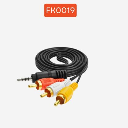 3RCA 3,5MM STEREO KABLO resmi