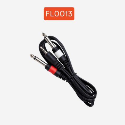 3.5 MM. STEREO ERKEK 2X6,3 MONO AUDIO KABLO 5 METRE resmi