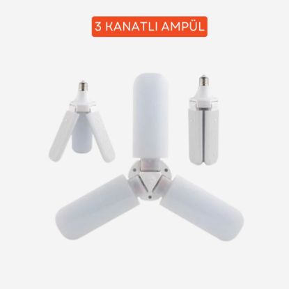 3 Kanatlı Beyaz LED Ampul resmi
