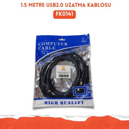 USB DIŞI - USB ERKEK 2.0 UZATMA 50CM resmi
