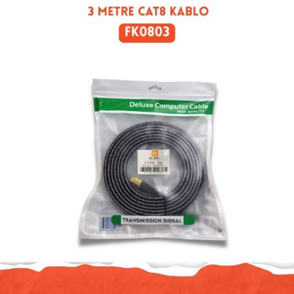 Hi-Link CAT8 Ethernet Kablo 3 Metre resmi