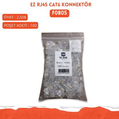 CAT6 MODÜLER PLUG GEÇMELI resmi