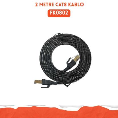 Hi-Link CAT8 Ethernet Kablo 2 Metre resmi