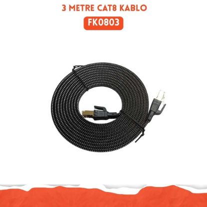 Hi-Link CAT8 Ethernet Kablo 3 Metre resmi