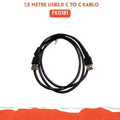 1.5 metre USB2.0 C TO C kablo resmi