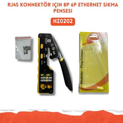 RJ45  Konnektör için 8P 6P Ethernet Sıkma  Pensesi resmi