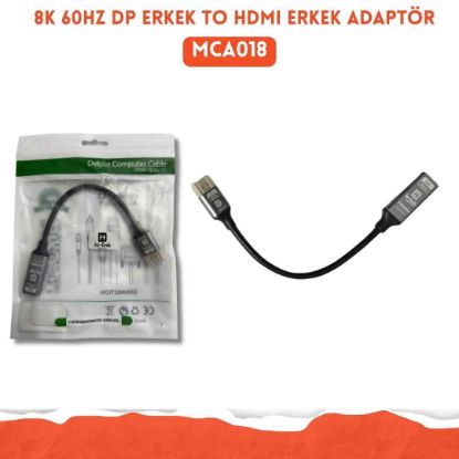8K 60HZ DP erkek to HDMI erkek ADAPTÖR resmi