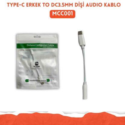 TYPE-C ERKEK to DC3.5mm DİŞİ Audio KABLO resmi