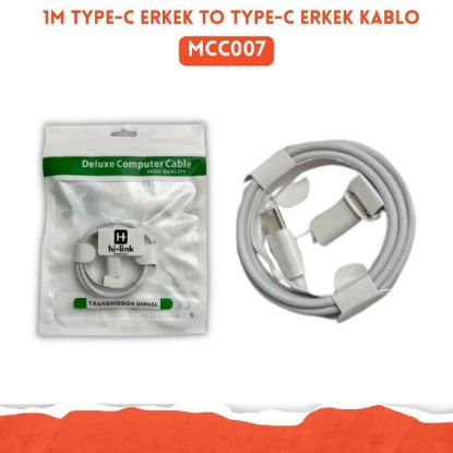 1M TYPE-C ERKEK to TYPE-C ERKEK KABLO resmi