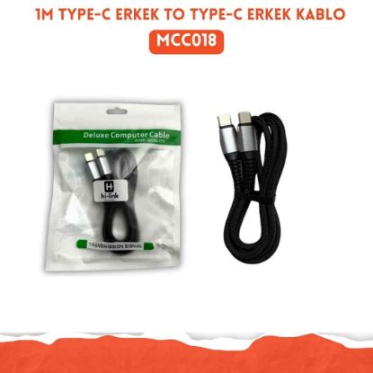 1M TYPE-C ERKEK TO TYPE-C ERKEK KABLO resmi