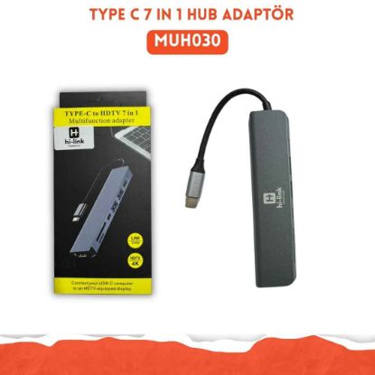 Type C 7 in 1 hub ADAPTÖR resmi