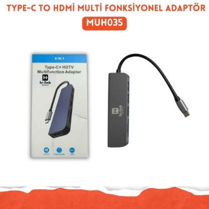 TYPE-C TO HDMİ MULTİ FONKSİYONEL ADAPTÖR resmi