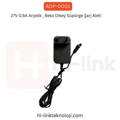 27V 0.5A Arçelik , Beko Dikey Süpürge Şarj Aleti resmi